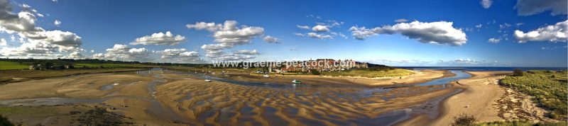 Alnmouth harbour and village,  Alnmouth,  Northumberland