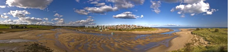 Alnmouth harbour and village,  Alnmouth,  Northumberland